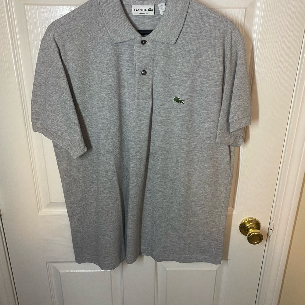 Lacoste Men's Gray Polo Shirt